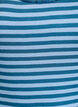 Striped top with a ribbed texture and a lace trim, Blue, Packshot image number 2
