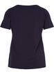 Solid-coloured basic cotton T-shirt, Blue, Packshot image number 1