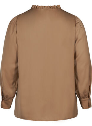 Puff sleeve shirt with ruffle trim, Cobber, Packshot image number 1