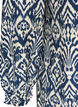 Patterned viscose dress with long sleeves, Blue, Packshot image number 3