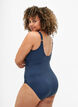 Wrap swimsuit, Blue, Model image number 1