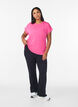 Solid-coloured training T-shirt, Pink, Model image number 1