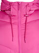 Long puffer coat with hood and pockets, Rose, Packshot image number 2