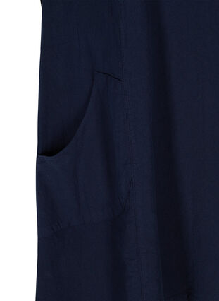 Short-sleeved cotton dress, Night Sky, Packshot image number 3
