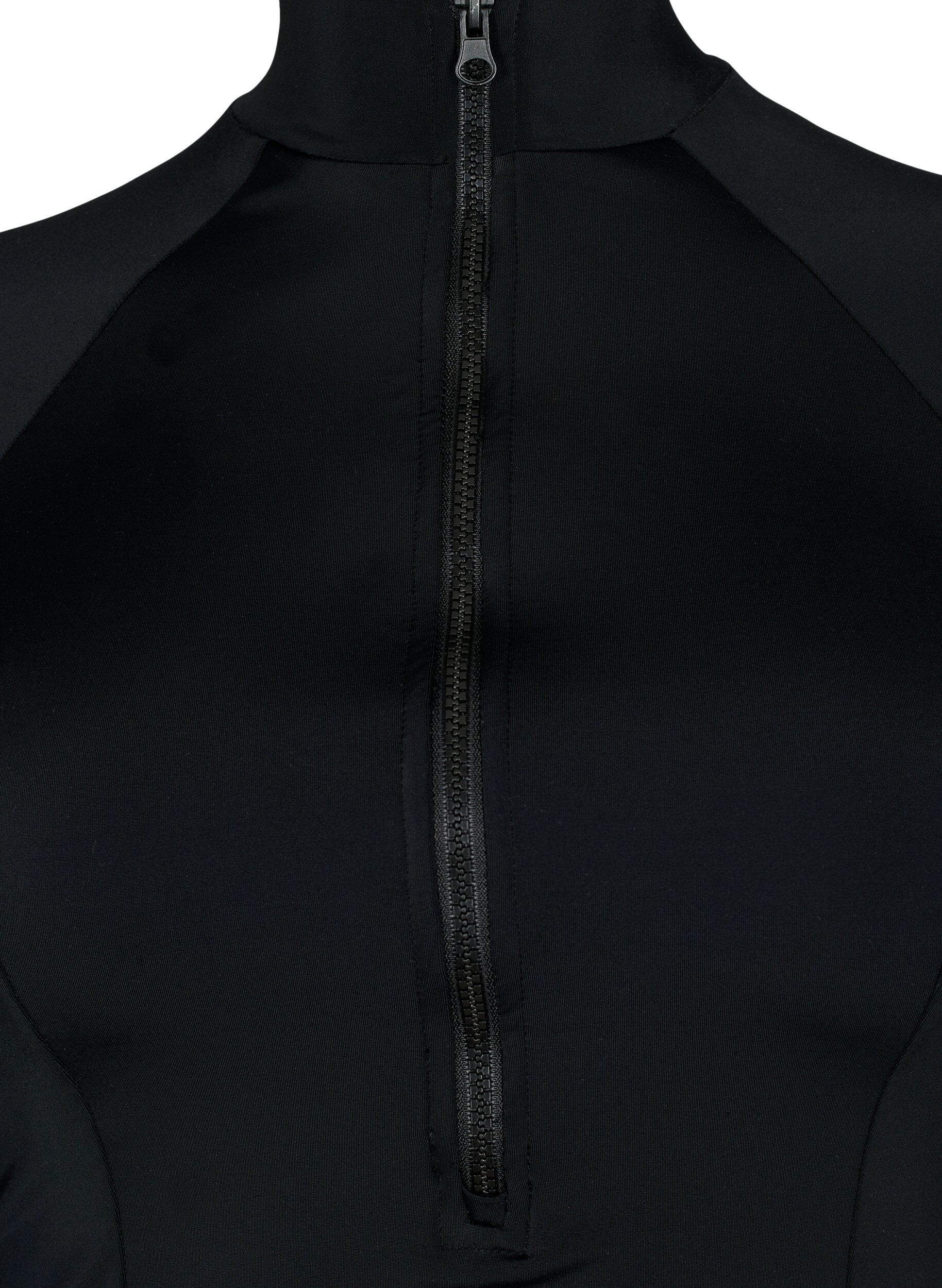 Zizzifashion 	 Swimsuit with long sleeves, Black, Packshot image number 2