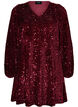 Short sequin dress with an A-line shape, Red, Packshot image number 0