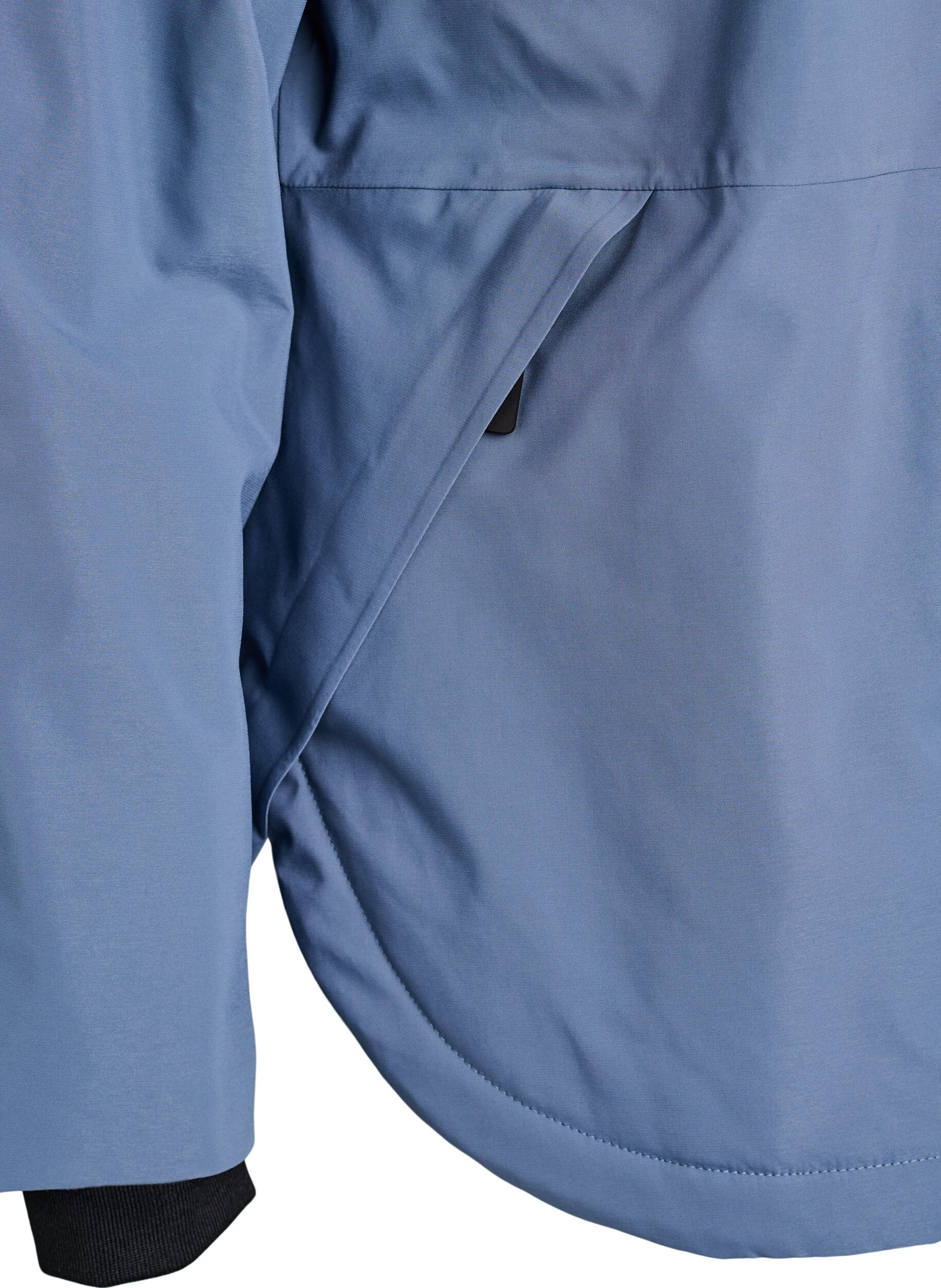 Zizzifashion Functional short hooded winter jacket, Blue, Packshot image number 3