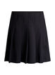 Short pleated skirt with elasticated waist, Black, Packshot image number 0