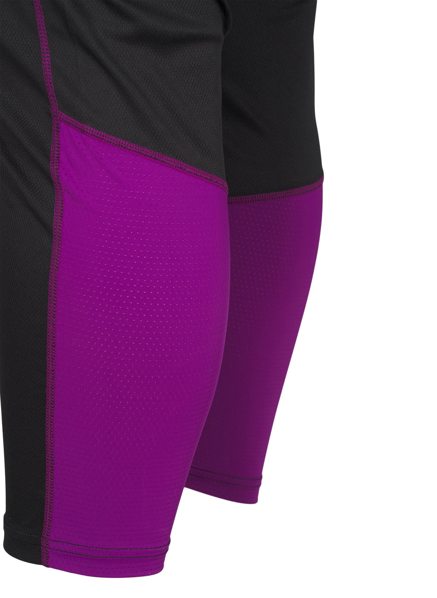 Zizzifashion Base layer bottoms with contrast details, Black w. Charisma, Packshot image number 3