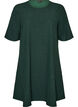 Short A-line dress with glitter stripes, Green, Packshot image number 0