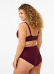 Microfibre panties with floral embroidery, Dark Bordeaux, Model image number 1