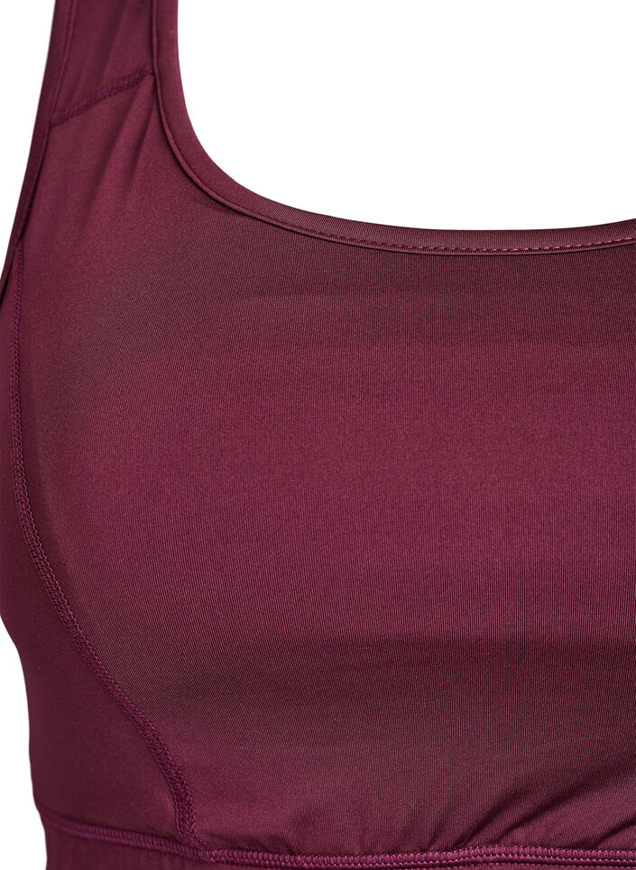 Sports bra with racerback, Red, Packshot image number 2