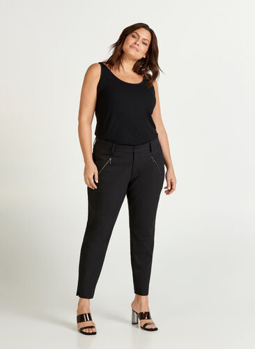 Classic trousers, Black, Model image number 0