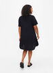 Dress in viscose with cutline, Black, Model image number 2