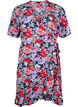 Floral wrap dress with short sleeves, Blue, Packshot image number 0