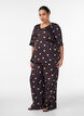 Viscose trousers with polka dots and wide legs, Brown, Model image number 1