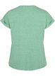 Melange t-shirt with short sleeves, Green, Packshot image number 1