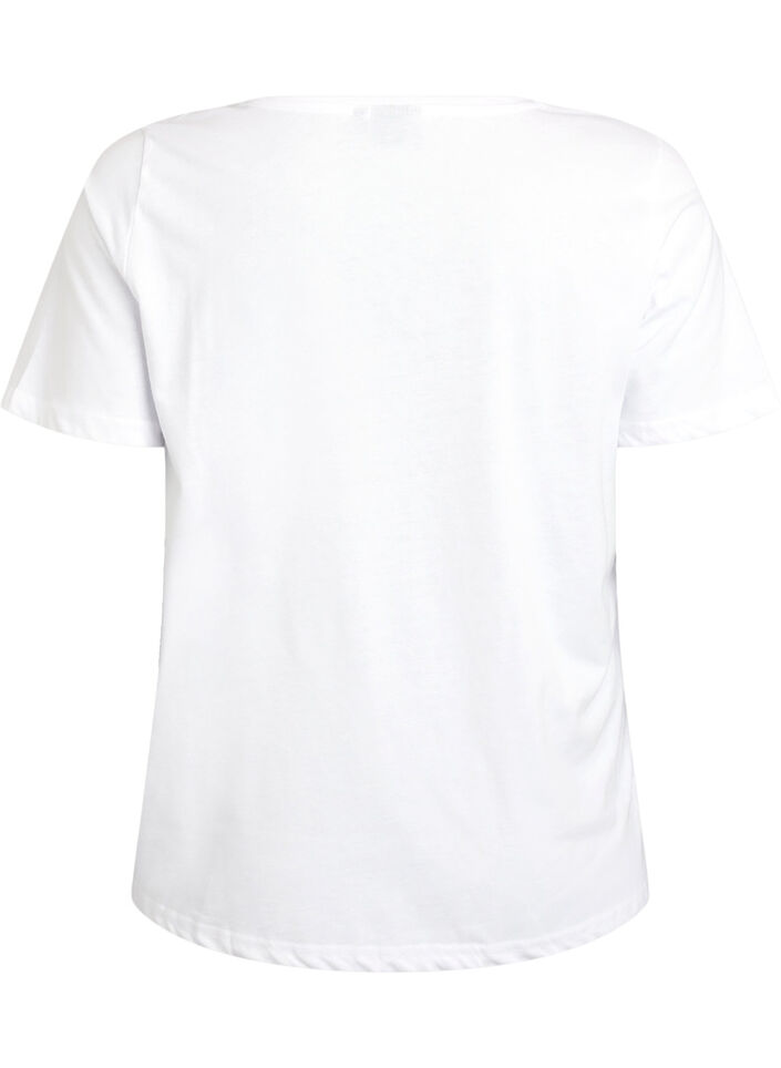 FLASH - T-shirt with motif, White, Packshot image number 1