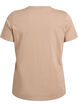 Basic cotton T-shirt with round neck, Beige, Packshot image number 1