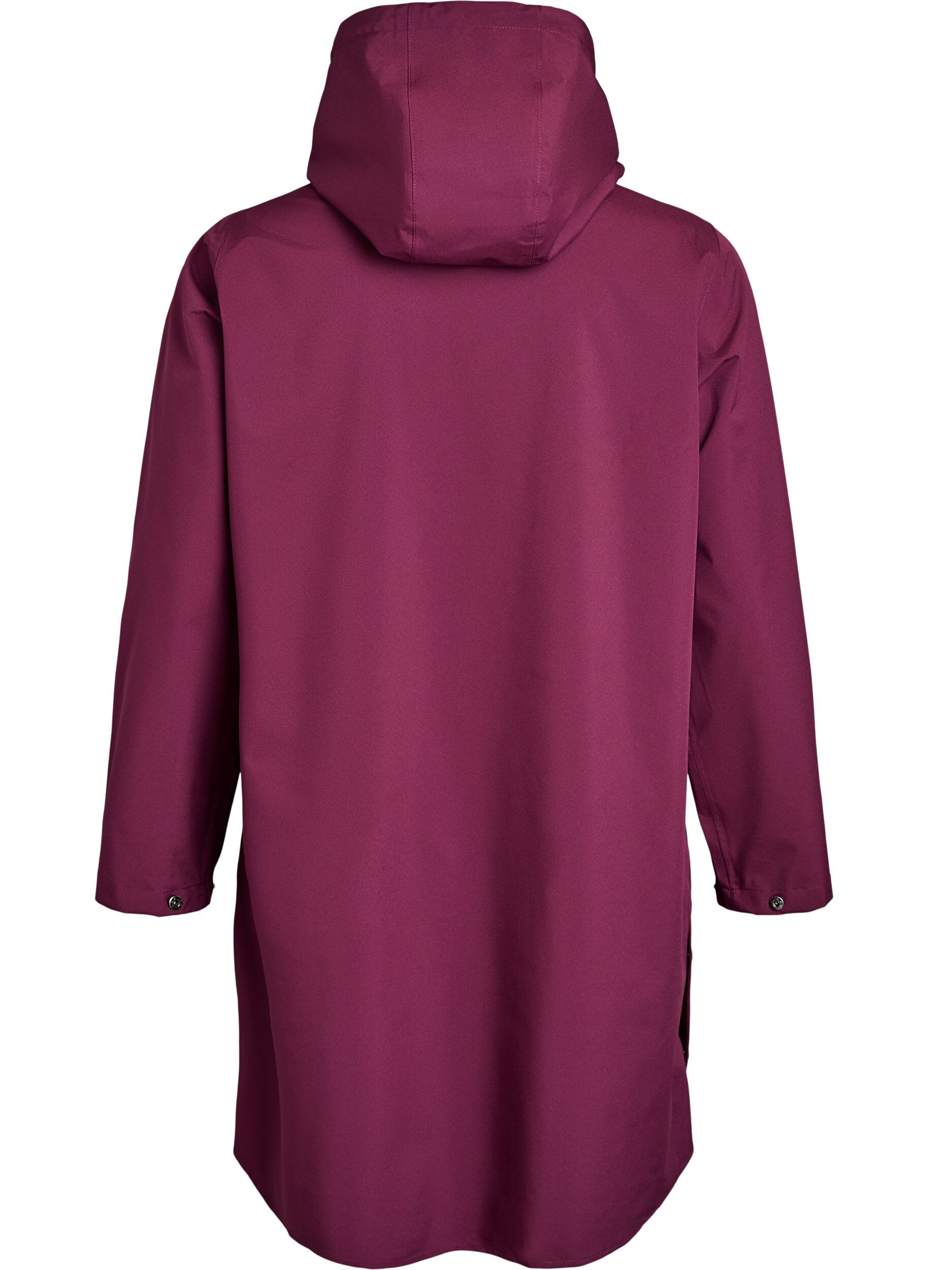 Zizzifashion Rain jacket with pockets and a hood, Dark Bordeaux, Packshot image number 1