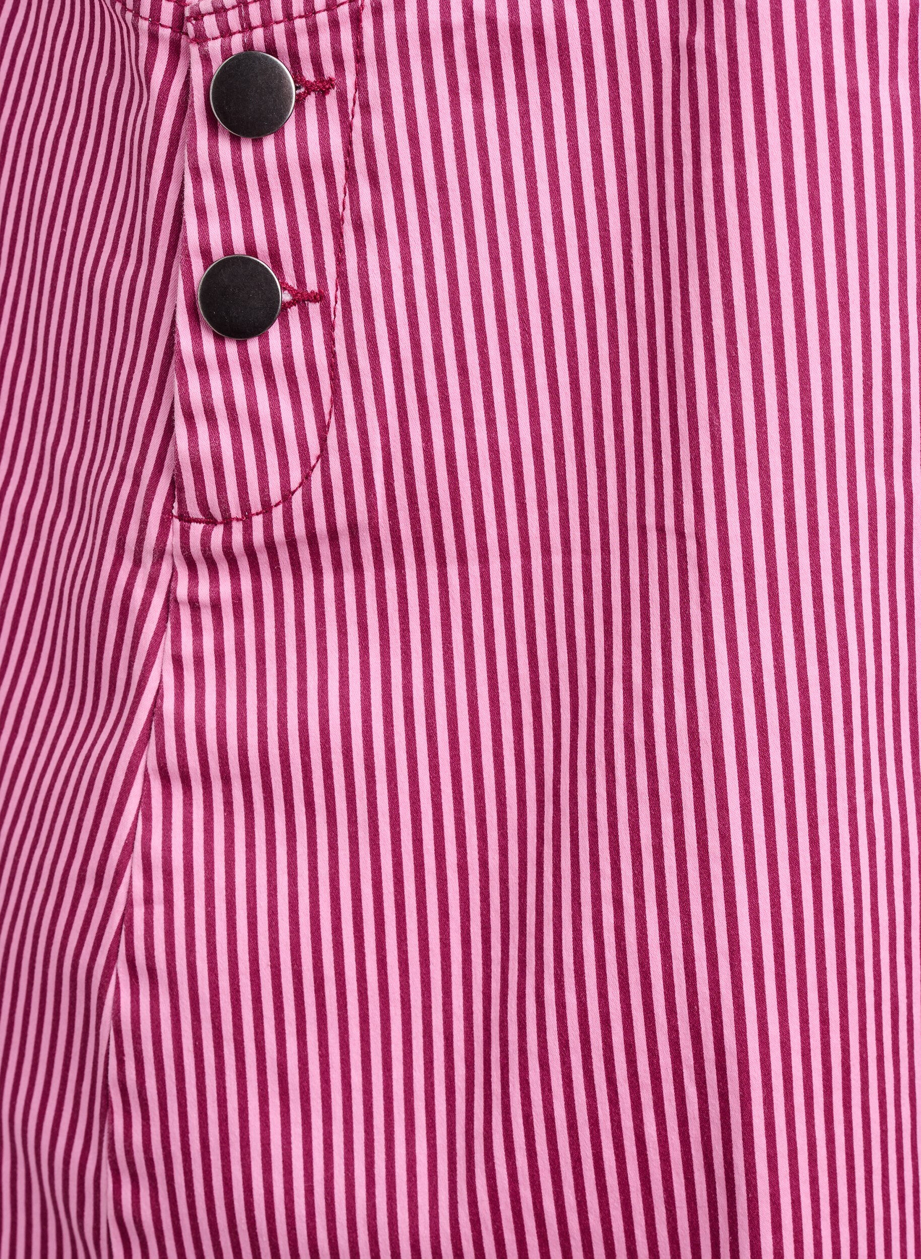 Zizzifashion Short dungaree dress with stripes, Red Stripe, Packshot image number 3