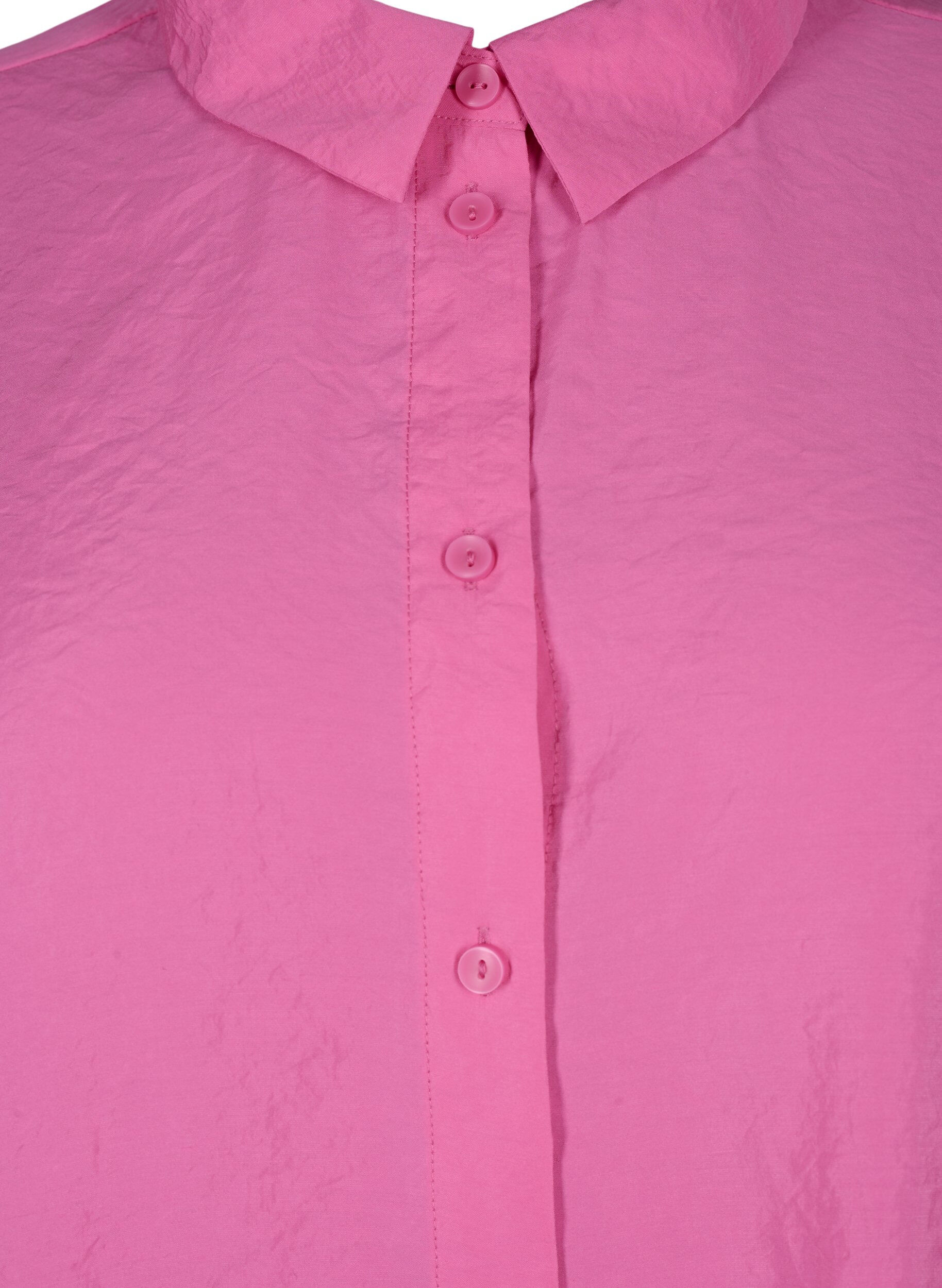 Zizzifashion Long-sleeved shirt in TENCEL&trade; Modal, Phlox Pink, Packshot image number 2