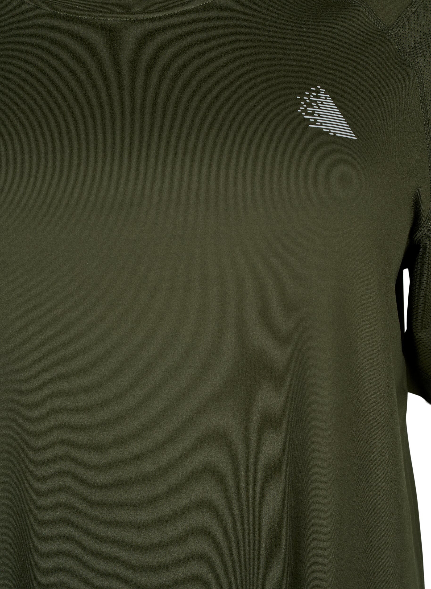 Zizzifashion Short-sleeved training t-shirt with round neck, Forest Night, Packshot image number 2