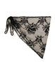 Triangular lace scarf, Black, Packshot image number 0