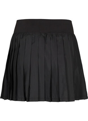 Pleated padel / tennis skirt, Black, Packshot image number 1