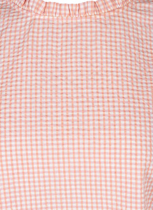 Checked blouse with short sleeves, As Sample, Packshot image number 2