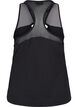 Mesh workout top with racer back, Black, Packshot image number 1