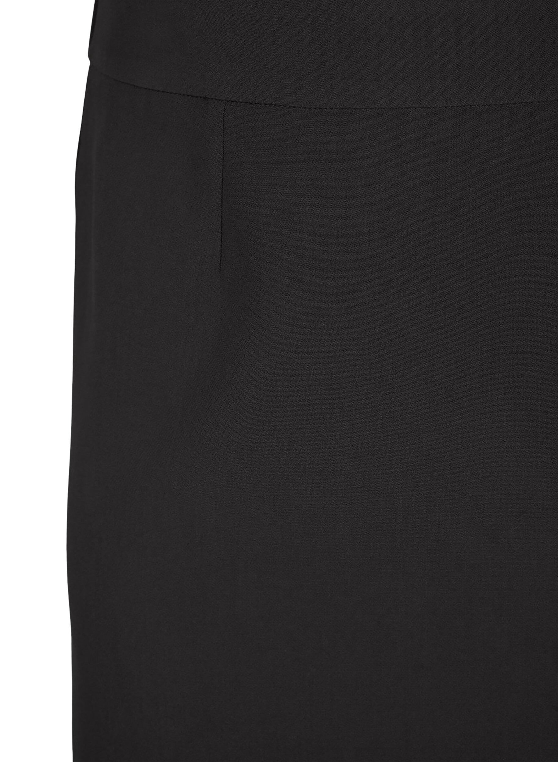 Zizzifashion Short skirt with elasticated waist at the back, Black, Packshot image number 2