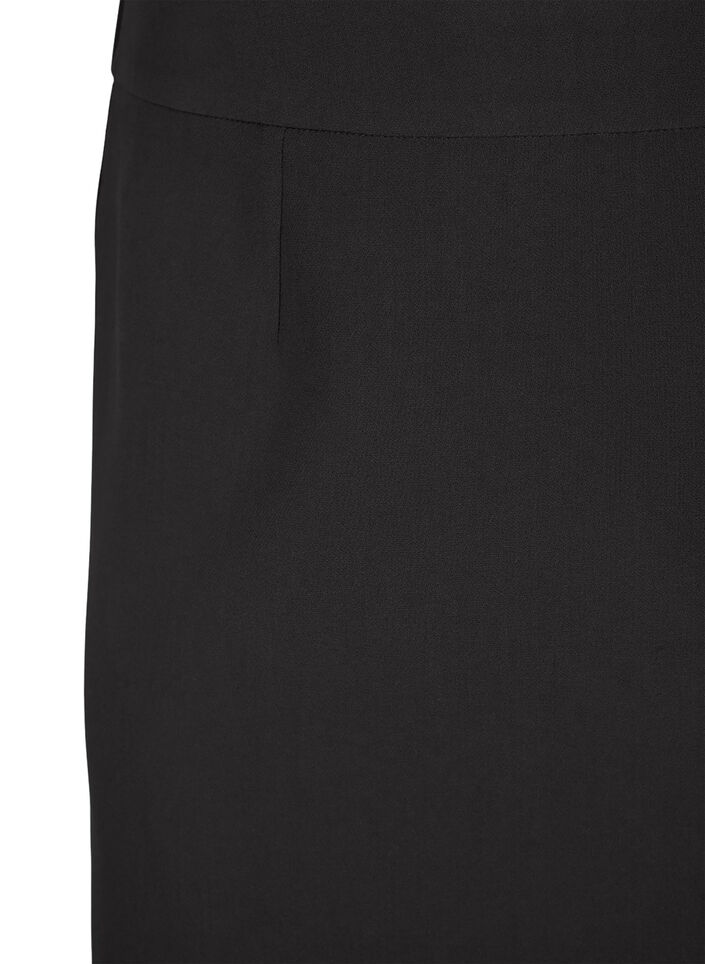 Short skirt with elasticated waist at the back, Black, Packshot image number 2