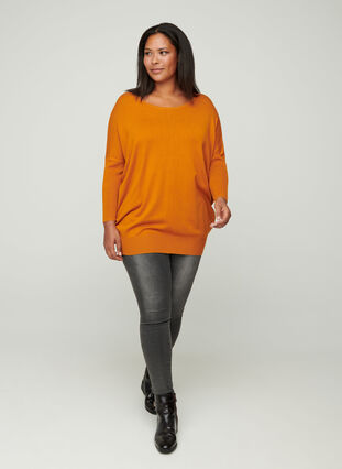 Knit blouse, Honey Ginger, Model image number 2