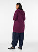 Long hoodie with zip and pockets, Purple, Model image number 2