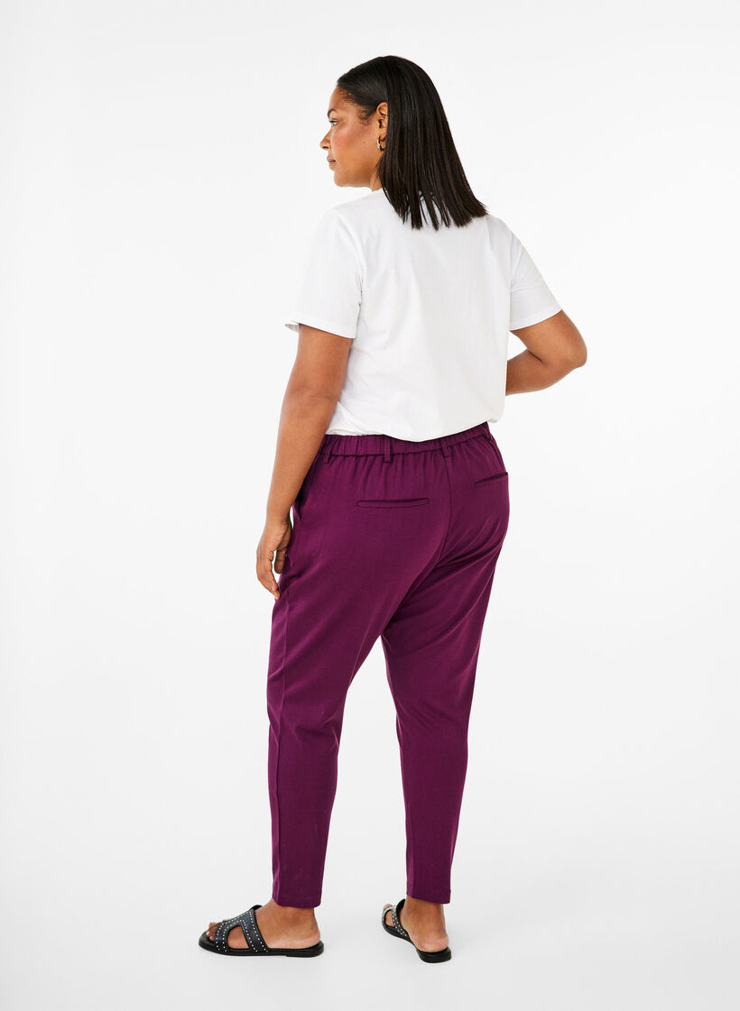 Cropped Maddison trousers, Purple, Model image number 1
