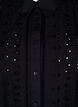 Cotton shirt dress with broderie anglaise, Black, Packshot image number 2