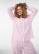 Cardigan in organic cotton with eyelet embroidery, Pink, Model image number 0
