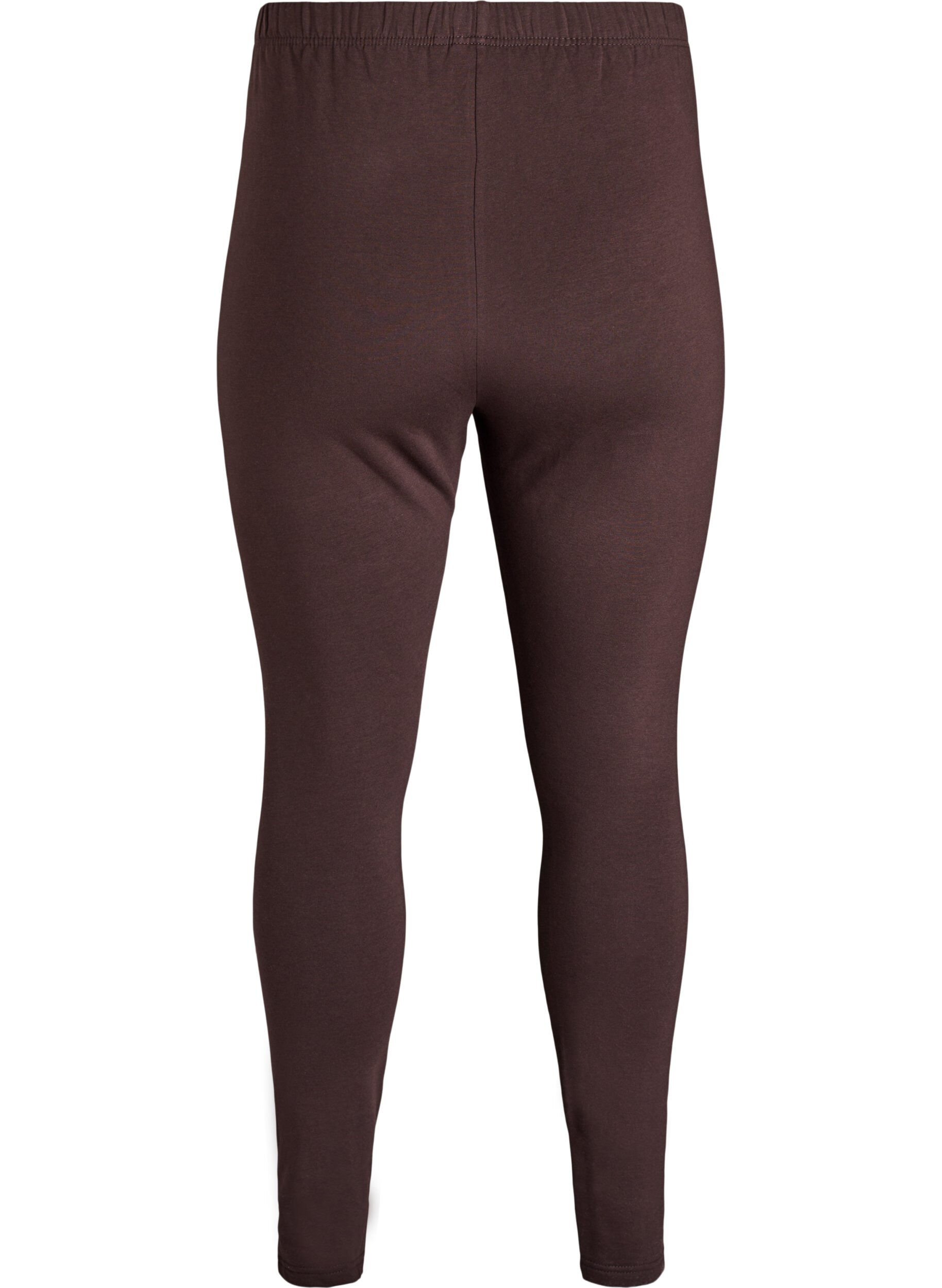 Zizzifashion Cotton leggings with lining, Brown, Packshot image number 1