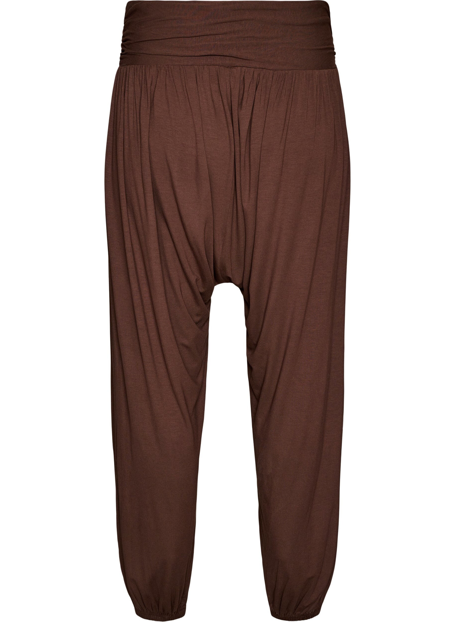 Zizzifashion Loose-fitting harem trousers, Brown, Packshot image number 1