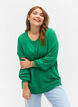 Knitted cardigan with buttons in viscose mix, Jolly Green, Model image number 0