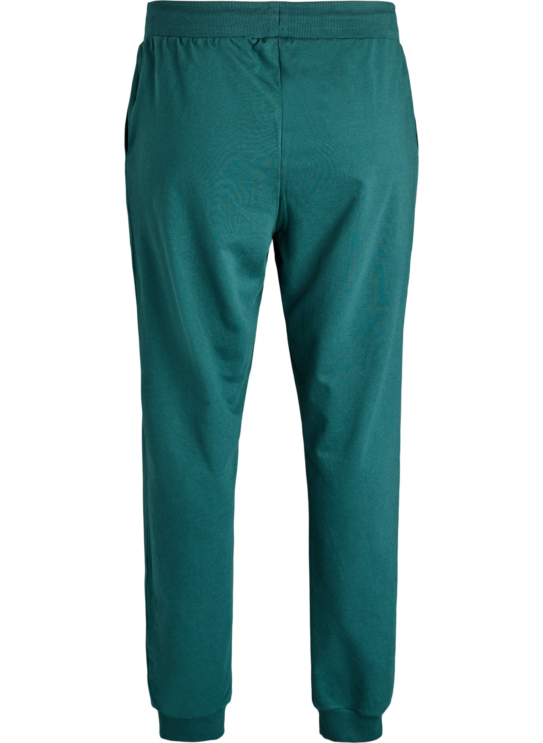 Zizzifashion High-waisted cotton sweatpants, Green, Packshot image number 1