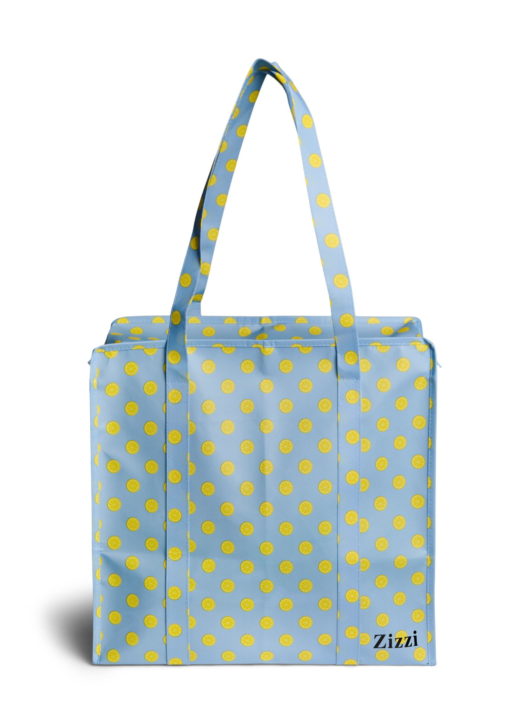 Zizzifashion Shopping bag with zipper, Light Blue, Packshot image number 0