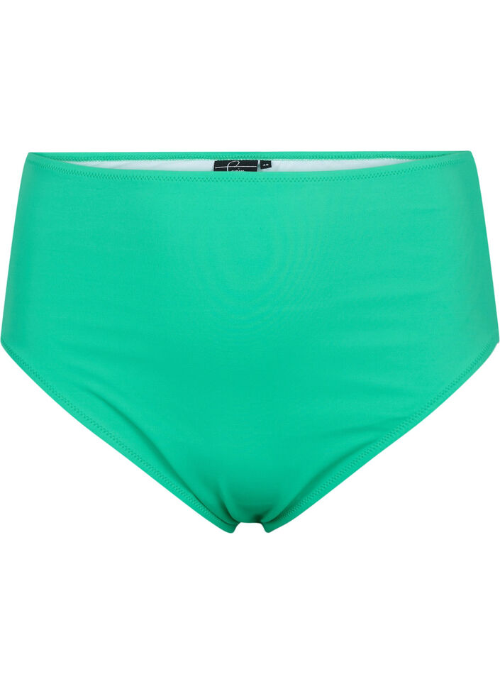 Bikini bottoms with high waist, Green, Packshot image number 0