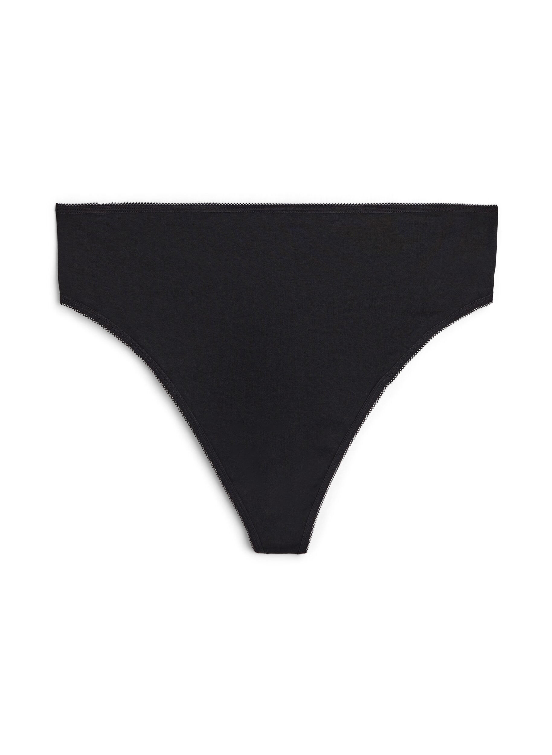 Zizzifashion 7-pack cotton g-string, Black, Packshot image number 2