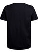 T-shirt with button detail, Black, Packshot image number 1