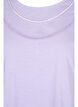 Cotton t-shirt with lace ribbon, Lavender, Packshot image number 2