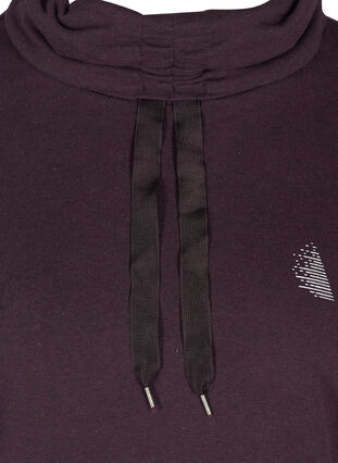 Sweatshirt with a high neck, Blackberry Wine, Packshot image number 2