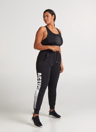 Workout trousers, Black, Model image number 0