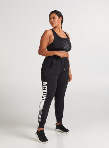 Workout trousers, Black, Model image number 0